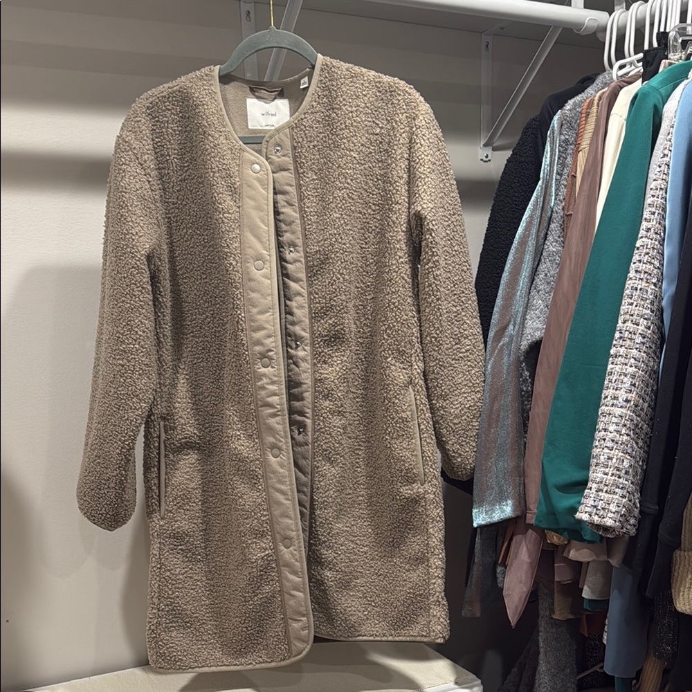 Aritzia Wilfred Pastoral Long Liner Jacket